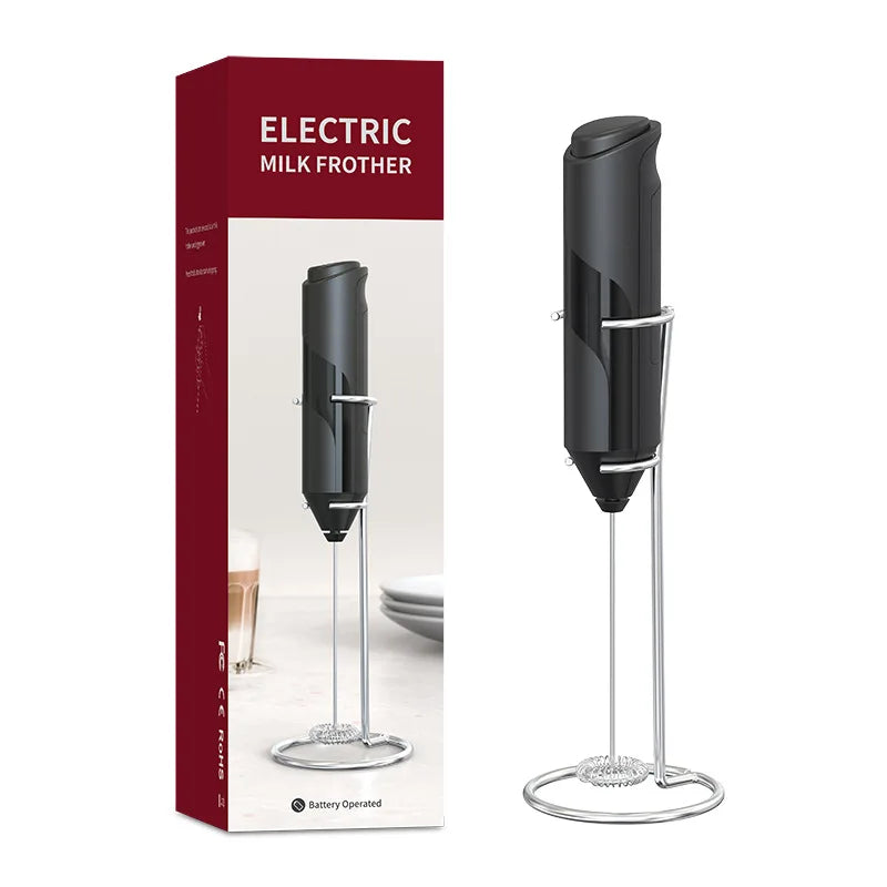 Compact Handheld Electric Milk Frother Easy Clean Portable Professional Coffee Foam Mixer