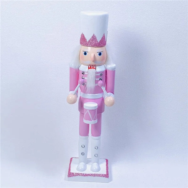 New Medium-Sized Pink Series 30cm Nutcracker Figurines, Christmas and New Year Ornaments