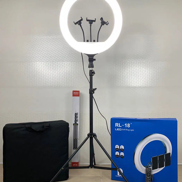 RL18 21 Inch LED Ring Light Beauty Lamp for Live Stream Fill & Photography Plastic