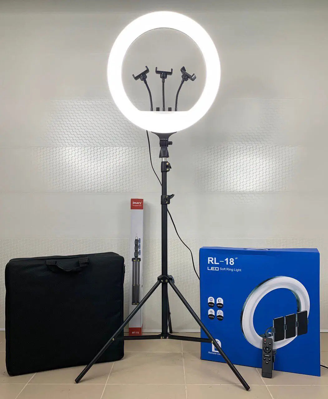 RL18 21 Inch LED Ring Light Beauty Lamp for Live Stream Fill & Photography Plastic