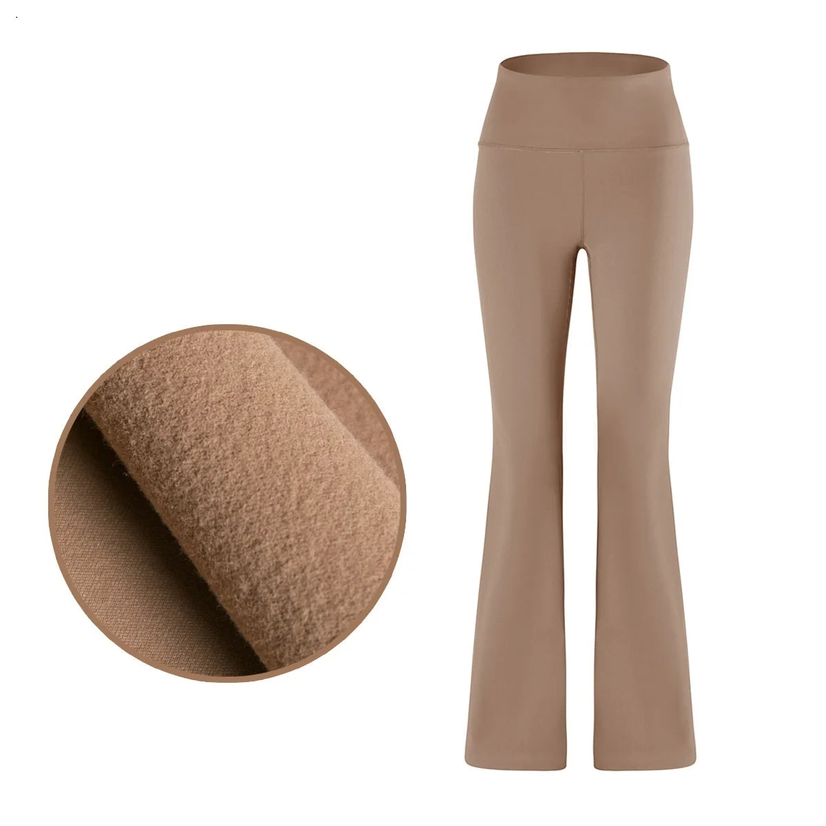 LF Women Winter Warm Custom Buttery Soft Flare Wide Leg Fleeced Lined Thermo Thermal