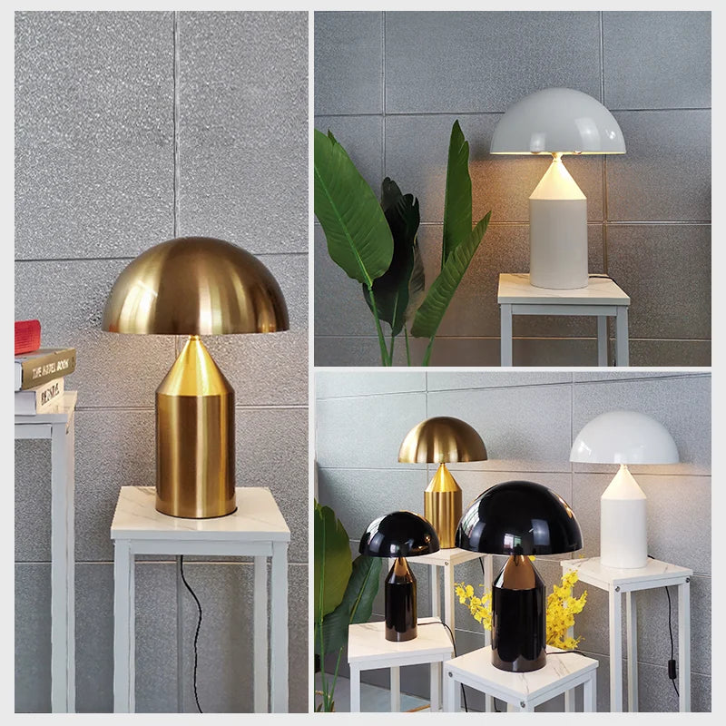 Modern Mushroom Table Lamp for Living Room Star Hotel Apartment Simple Design Night