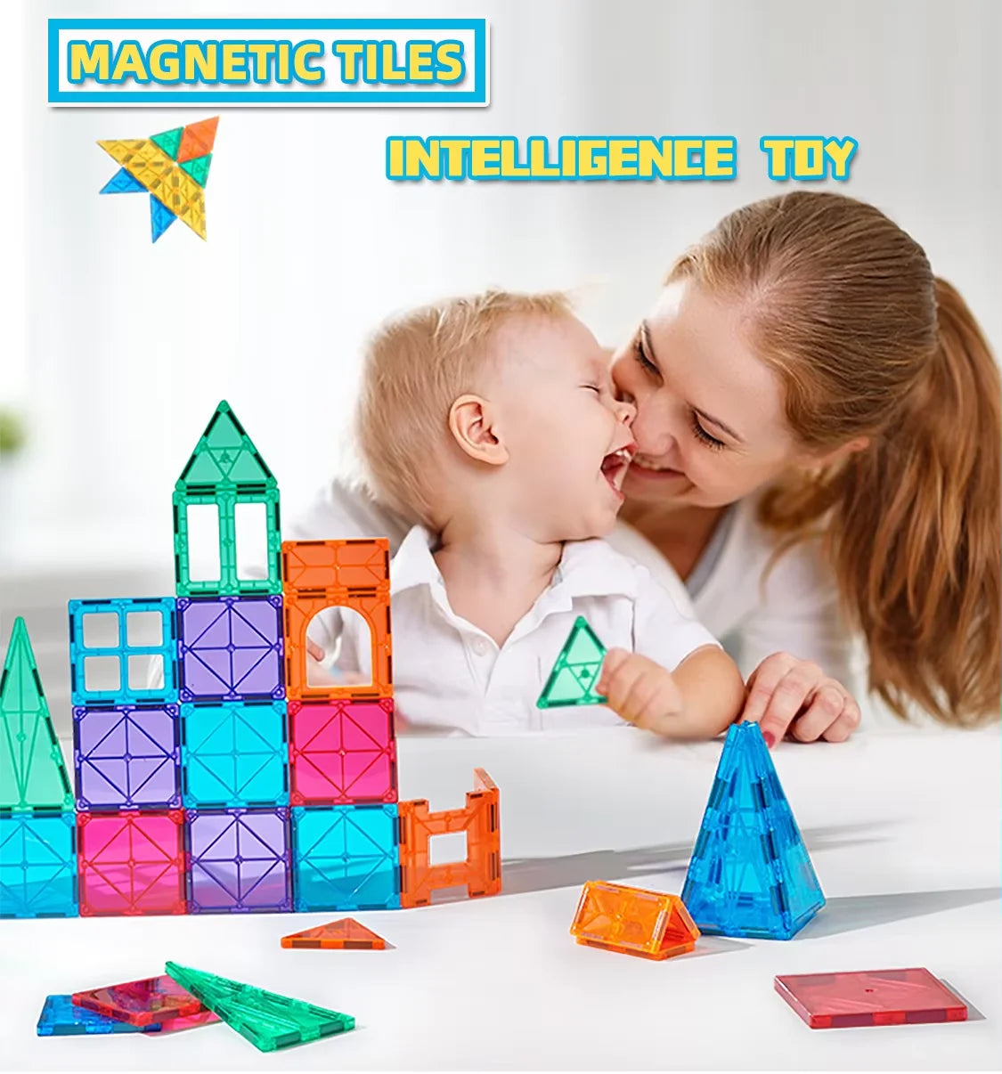 New Popular Sales100pcs Magnetic Blocks Toys Educational Kids Magnetic Building Tiles Toy