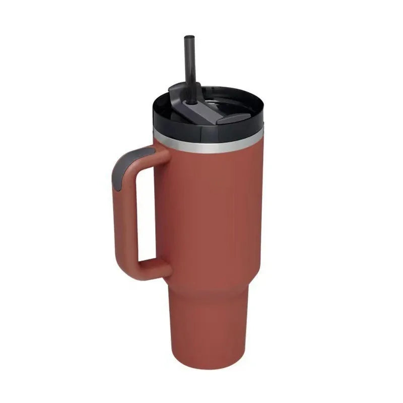 Custom Adventure H2.0 40 Oz Coffee Thermal Cup Stainless Steel Black Insulated Travel Mug