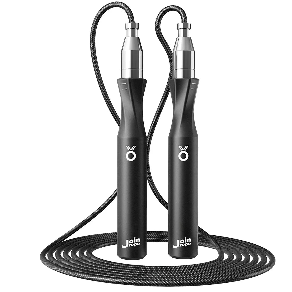 One-Button Press Adjustable Jump Rope, Spiral Thumb Guide Design for Correct Grip,