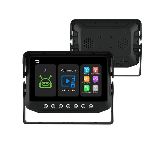 1CH Car Dash Cam with Reverse Camera & Monitor 7.0inch Screen Waterproof Front/Rear