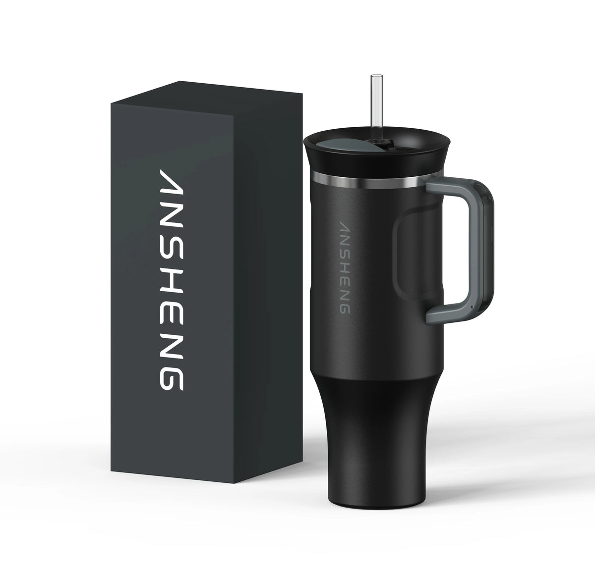 40oz Double Wall Vacuum Insulated Stainless Steel Tumbler Travel Mug with Straw