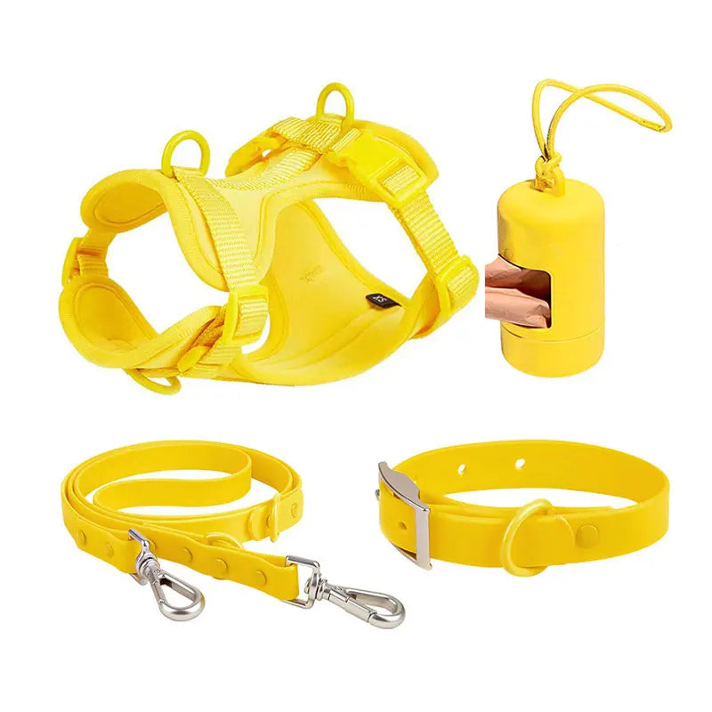 Practical Waterproof Tactical Dog Harness No-Pull Design with PVC Nylon Oxford for Large