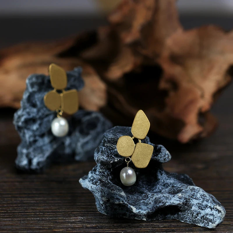 Custom Waterproof Stainless Steel Huggie Earrings 18K Gold Plated Geometric Vintage Style