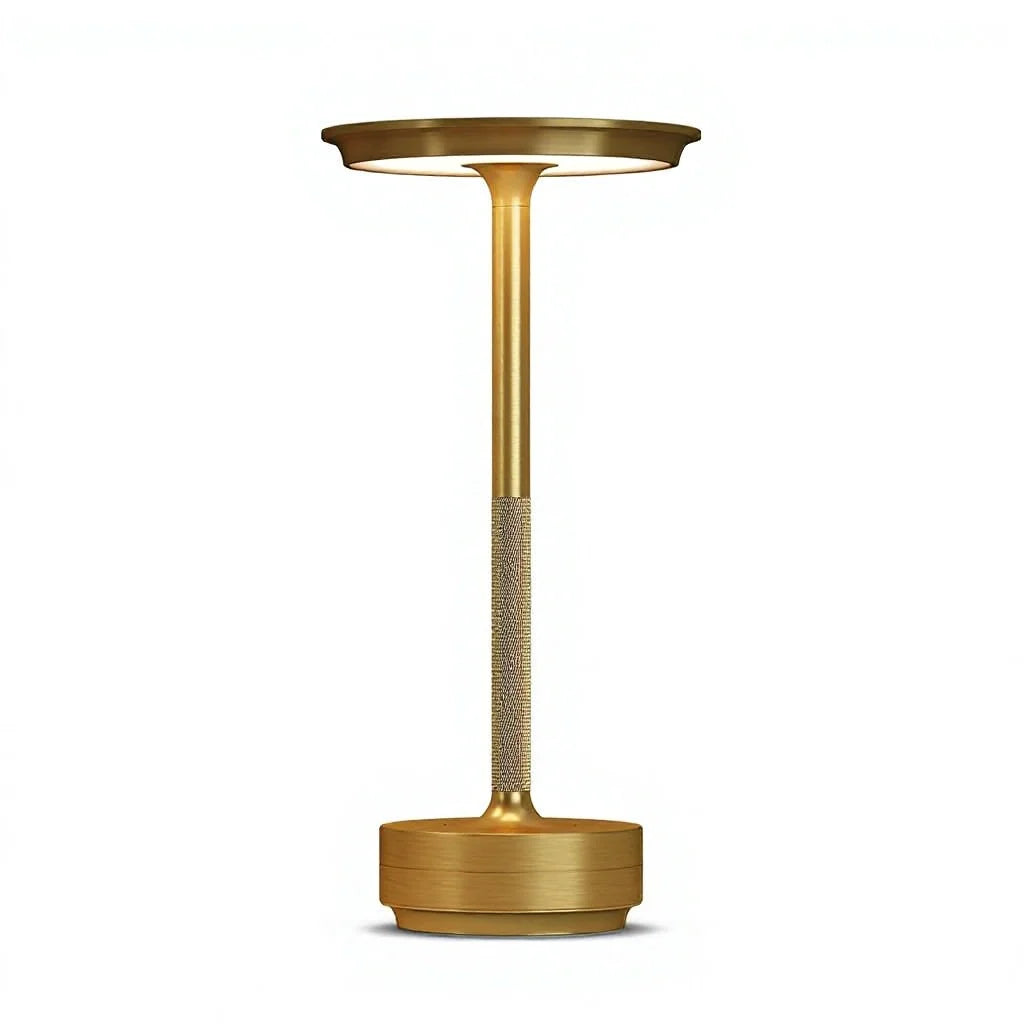 Aluminum Rechargeable Touch Dimming Wireless Modern LED Mini Table Lamp With Multi-Color