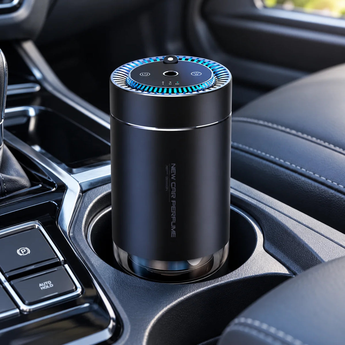 Portable Cup Holder Car Aromatherapy Essential Oil Diffuser Battery Ultrasonic Car Air