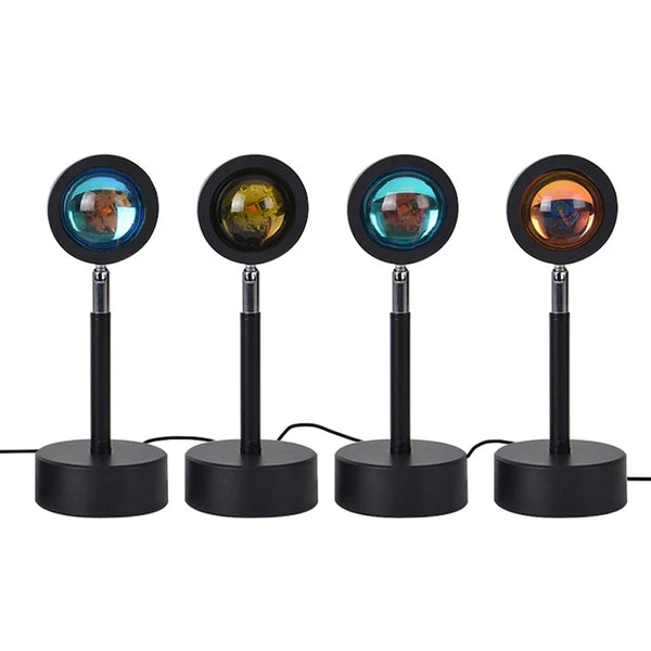 Portable Sunset Projection Lamp, Night Light Projector Led Lamp, 180 Degree Rotation