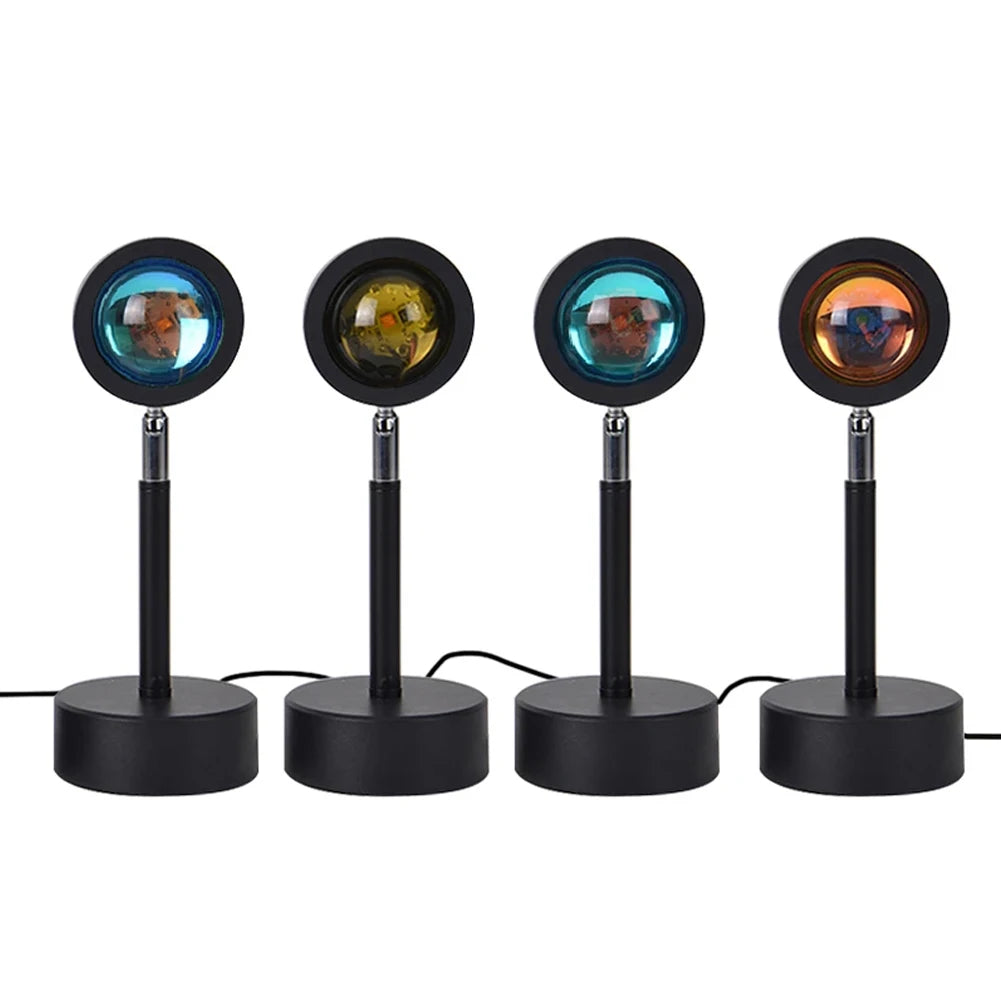 Portable Sunset Projection Lamp, Night Light Projector Led Lamp, 180 Degree Rotation