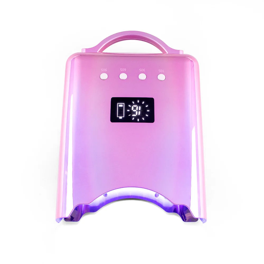Black Pink Manicure Table Nail Gel Polish Curing Rechargeable Nail Dryer SUN UV Hybrid