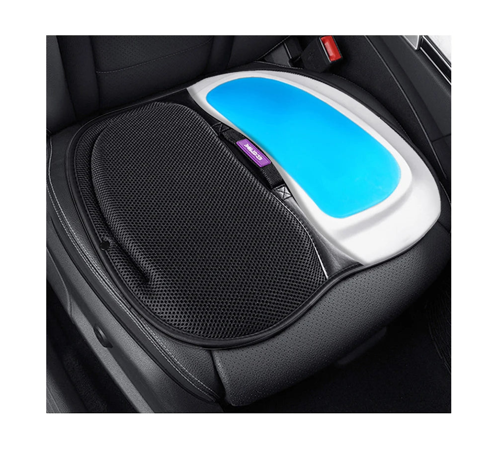 Foldable Cooling Memory Foam Seat Cushion with Business/Luxury Design for Car and Office