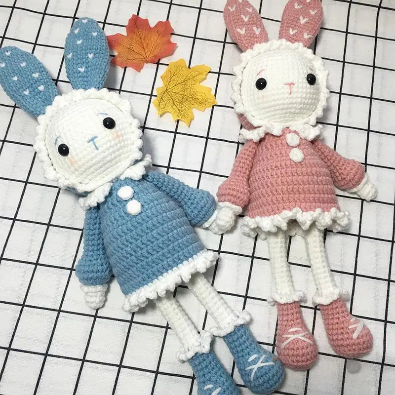 Crochet Kit Luxury Bunny Rabbit Beginner Kit Craft Kit Amigurumi Pattern for Her