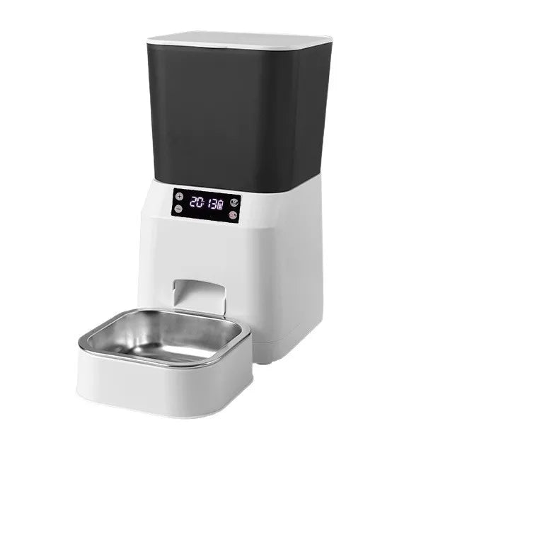 Pet Feeder for Travel Portion Control Automatic Cat Dog Food Water Dispenser Smartphone