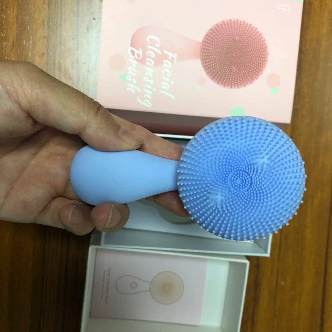 Rechargeable Vibrate Exfoliate Sonic Electric Facial Cleansing Brush Waterproof Face