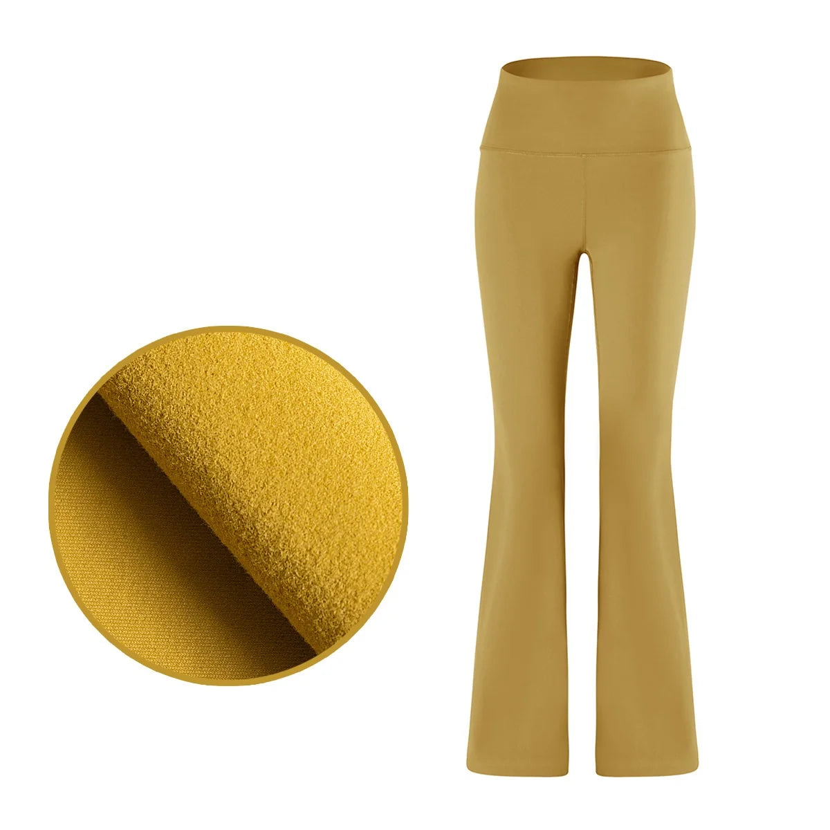 LF Women Winter Warm Custom Buttery Soft Flare Wide Leg Fleeced Lined Thermo Thermal