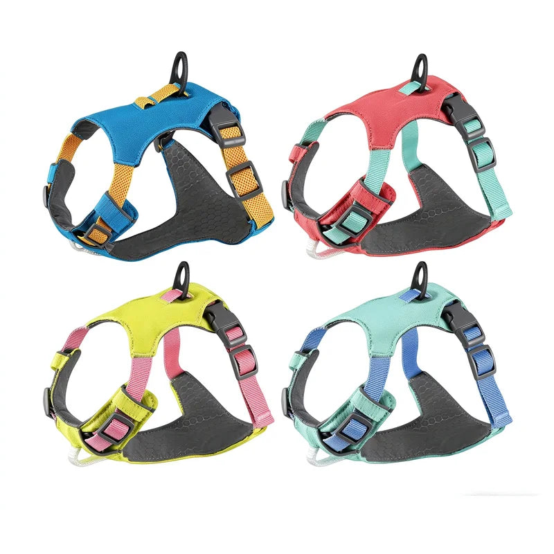 Lightweight Polyester Adjustable Reflective No-Pull Dog Harness for Medium & Large Dogs
