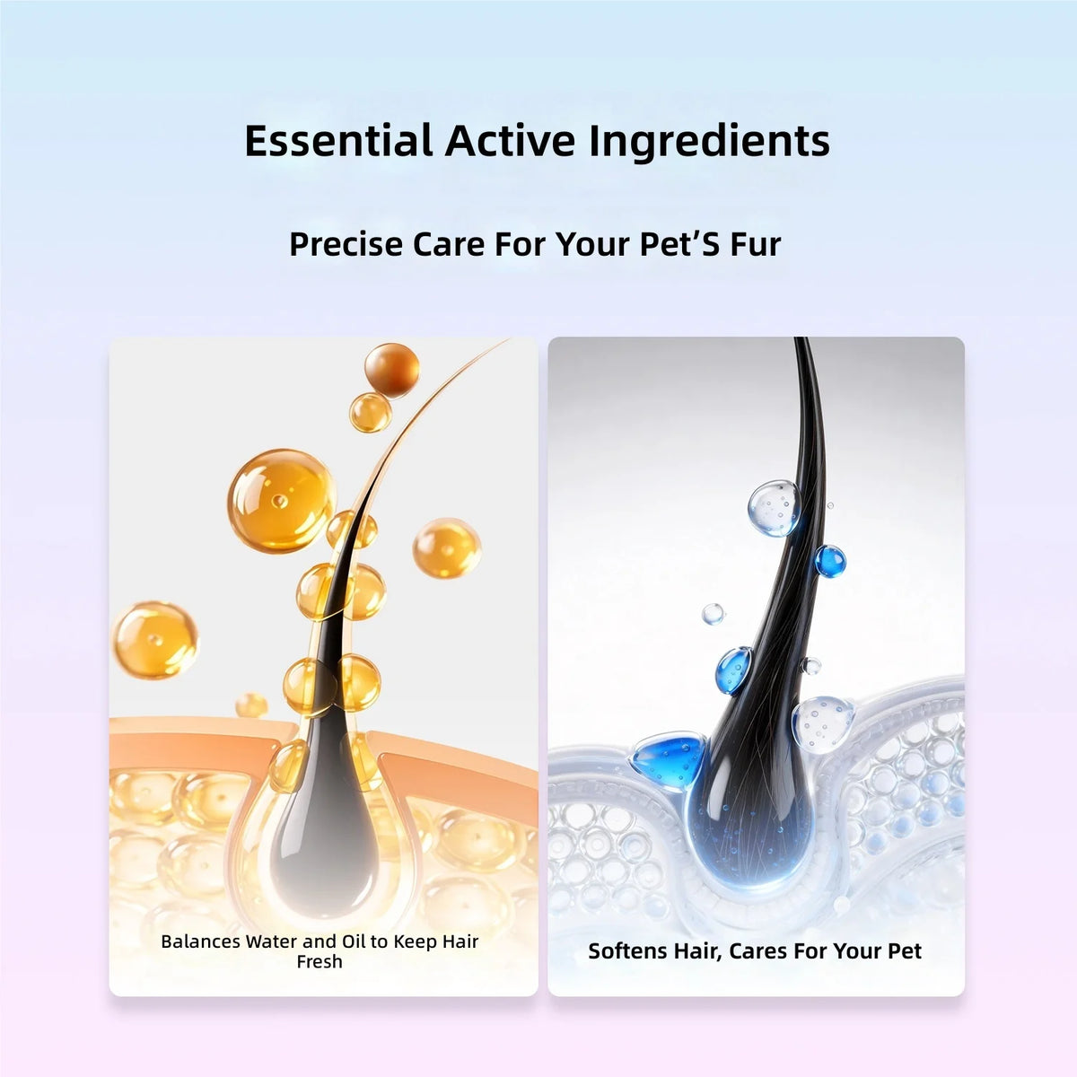Pet Detangling Smoothing Spray for Cats Dogs-Prevents Split Ends Eliminates Static Leaves