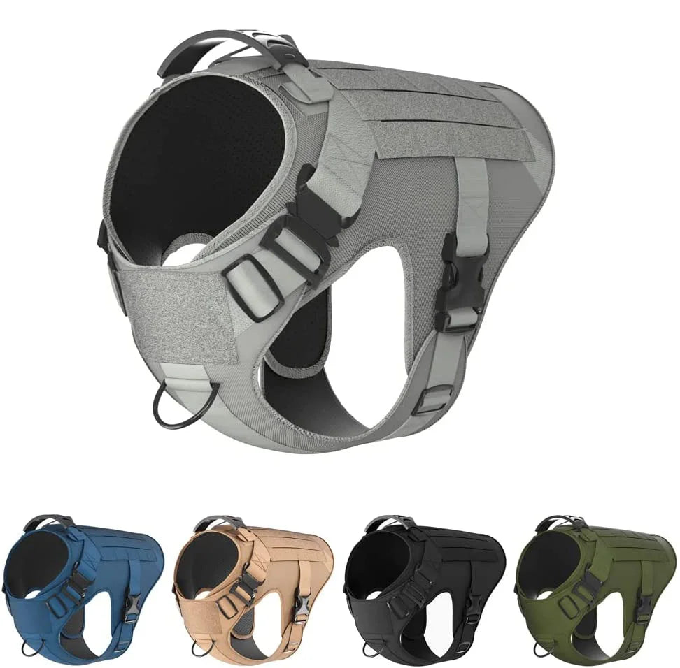 Heavy Duty No-Pull Service Dog Vest Large Breed Adjustable Full Body Dog Tactical Harness