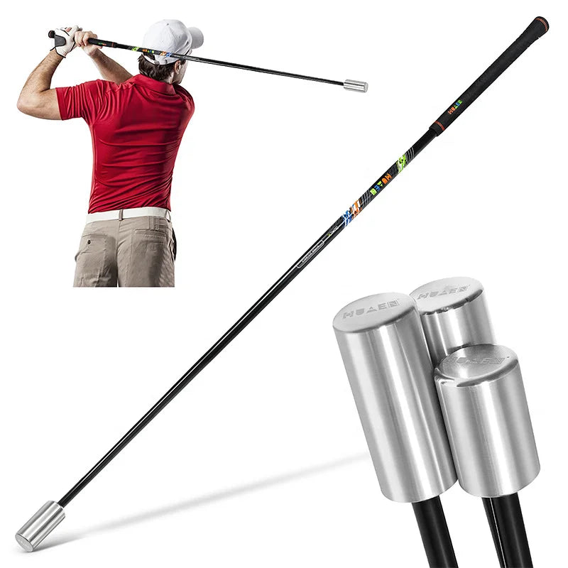 Stainless Steel Adult Golf Power Swing Practice Stick Home Use Inner Simulation Training