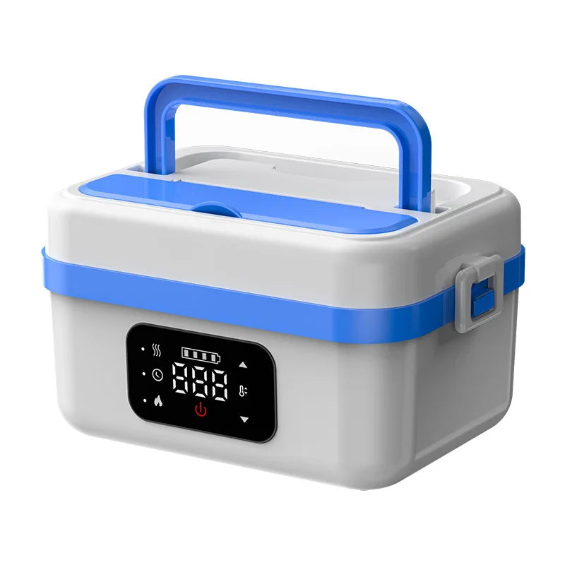 Rechargeable Stainless Steel Food Warmer Heating Insulated Cordless Kids Bento Lunch Box