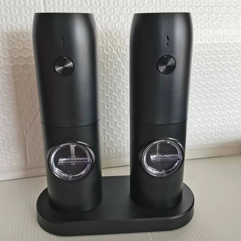 Spice Grinder Shakers Automatic Electric USB Rechargeable Salt and Pepper Grinder Set