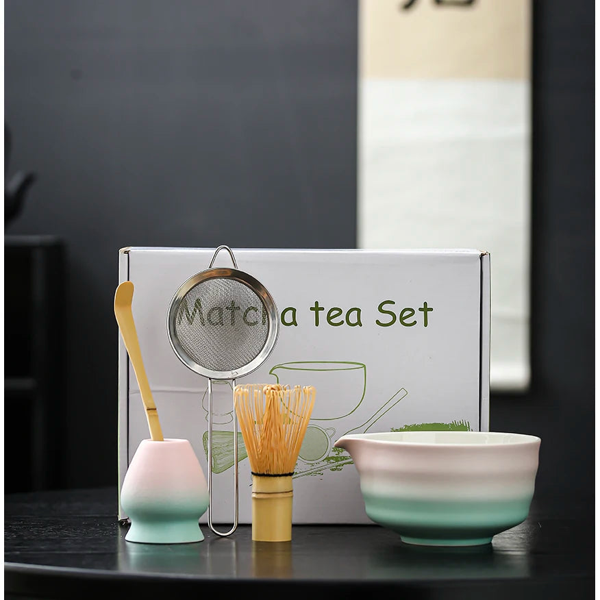 4 to 7 PCS Matcha Bowl Ceremony Accessory Japanese Tea Matcha Organic Bamboo Whisk Chasen