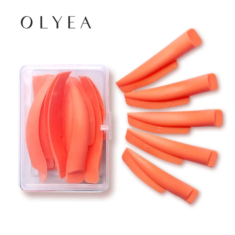 Silicone Lash Perm Shields in 5 Sizes, Soft U-Curl Eyelash Pads