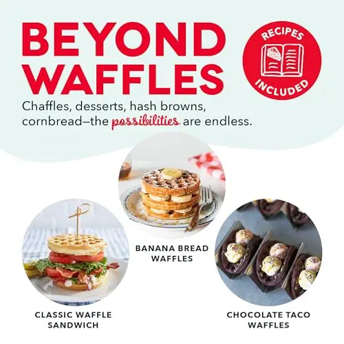 Mini Waffle Maker - Portable Electric Round Waffle Iron for Kids, Nonstick Individual
