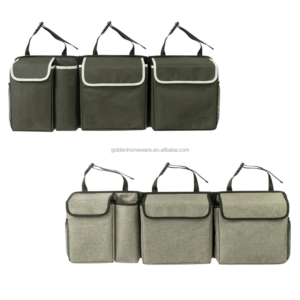 Premium Detachable Outdoor Car Trunk Organizer Backseat Hanging with Cooler Bag
