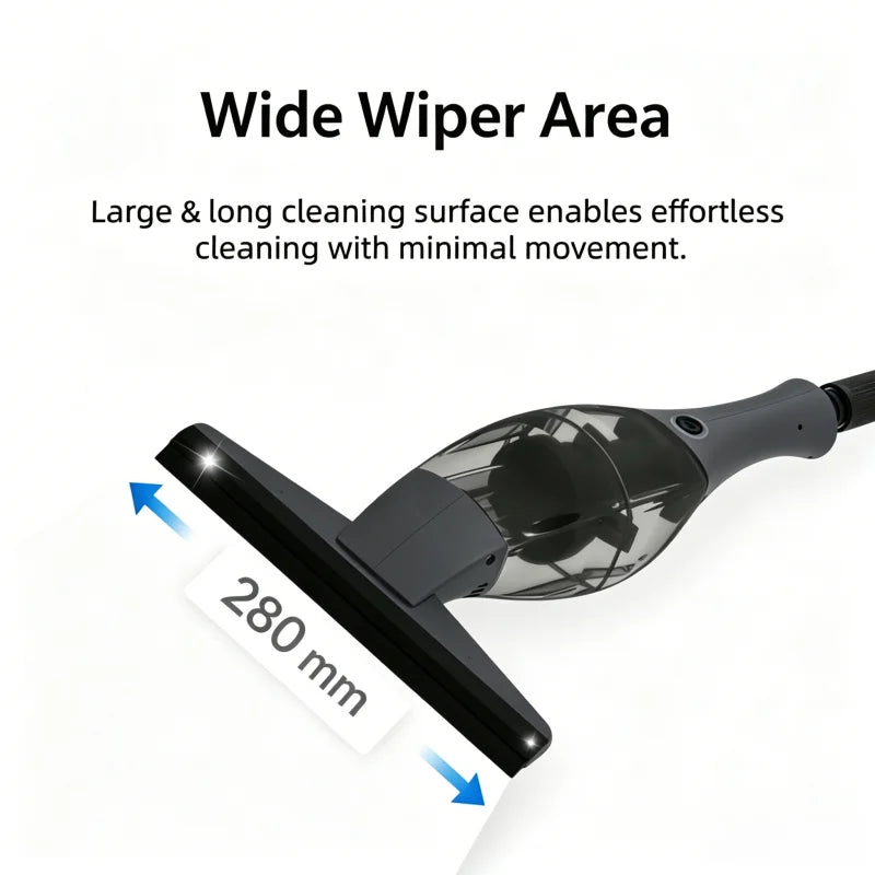Handheld Cordless Electric Window Vacuum Cleaner Rechargeable Glass Squeegee Streak Free