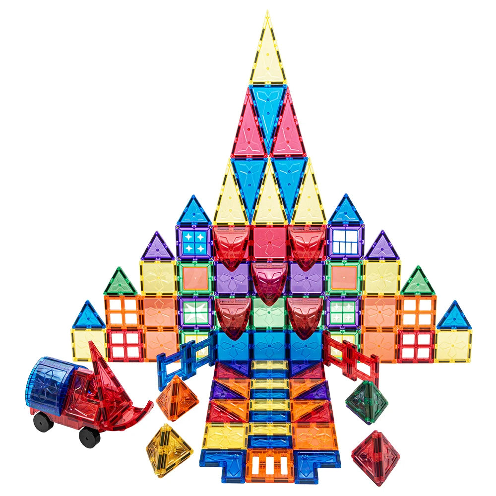 Magnetic Building Blocks STEM Educational Magnet Toys Building Strongest Magnetic Tiles