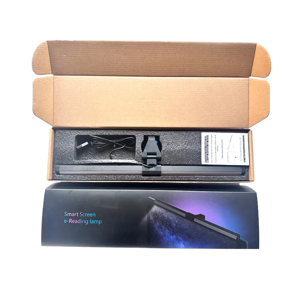 Modern RGB Backlit Dual Light LED Monitor Light Bar Eye-Care Aluminum Computer Desk Touch
