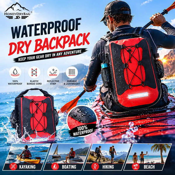 Custom 35L 500D PVC Waterproof Dry Bag Backpack Heavy Duty Ocean Pack Gear for Outdoor
