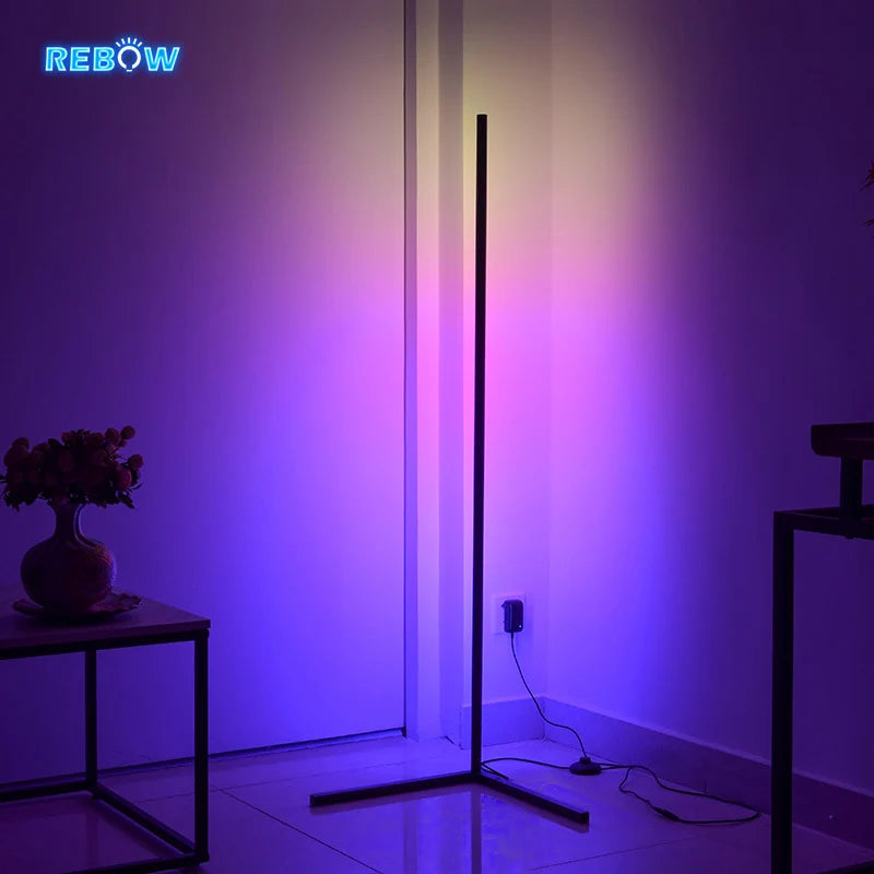 Home Decor Standing Outdoor Decorative Tripod Modern Corner Led Shelf Corner Floor Lamp