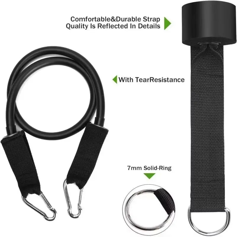 6 Pcs Set TPE Loop Resistance Bands Ankle & Leg Exercise Band for Speed Training