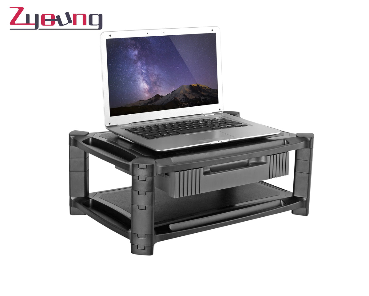 Modern Simple Design Adjustable Height PC Storage Laptop Stand Office Computer Monitor