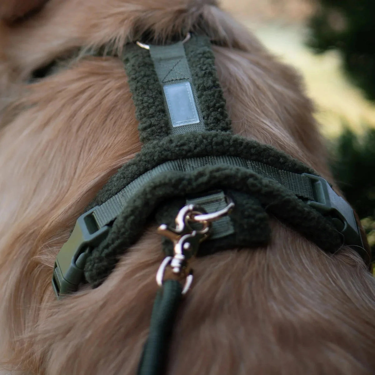 Personalized Adjustable Solid Nylon Sherpa Luxury Dog Harness No Pull for Dog Walking
