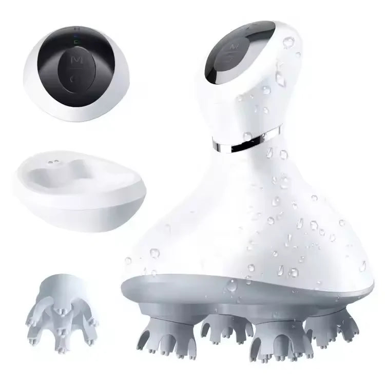 BL Claw Hand Held Silicone Octopus Automatic Spider Heating Vibrating Scalp Electric Head