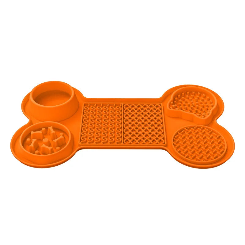Silicone Dog Lick Mat Food Safe Waterproof Non-Slip with Suction Cups for Puppy