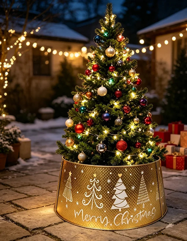 Metal Xmas Tree Collar Metal Xmas Tree Skirt