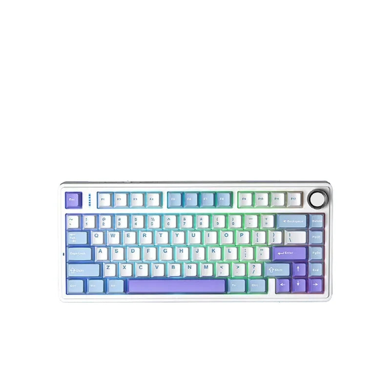 F75 75% Customized Mechanical Keyboard Full Key Hot Swap 2.4 Wireless Three Mode Keyboard