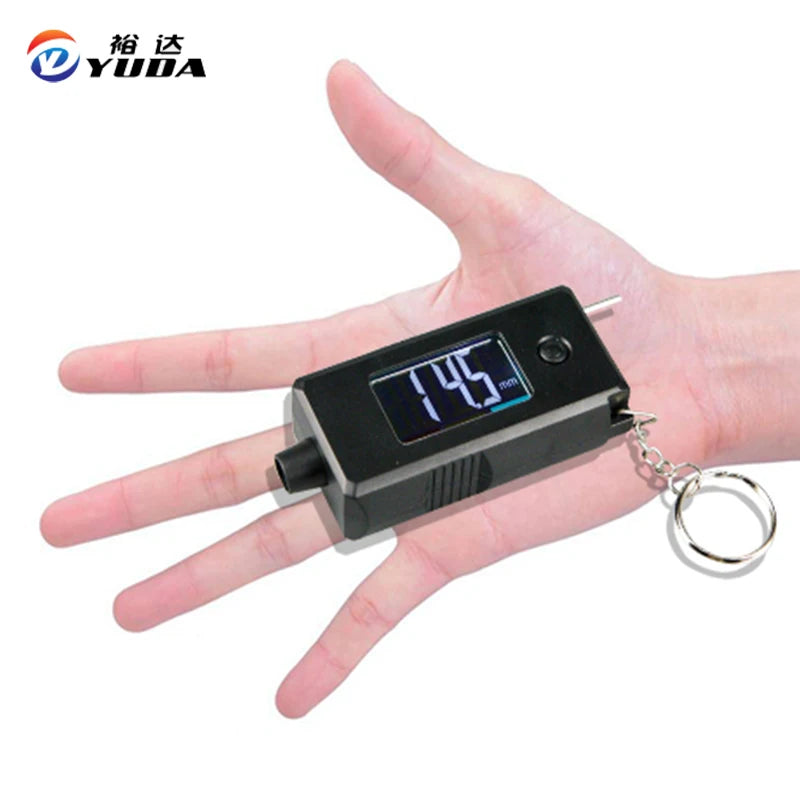 High Accuracy Car Tire Pressure Gauge and Tread Depth Tester CR2032 x2 Powered Portable