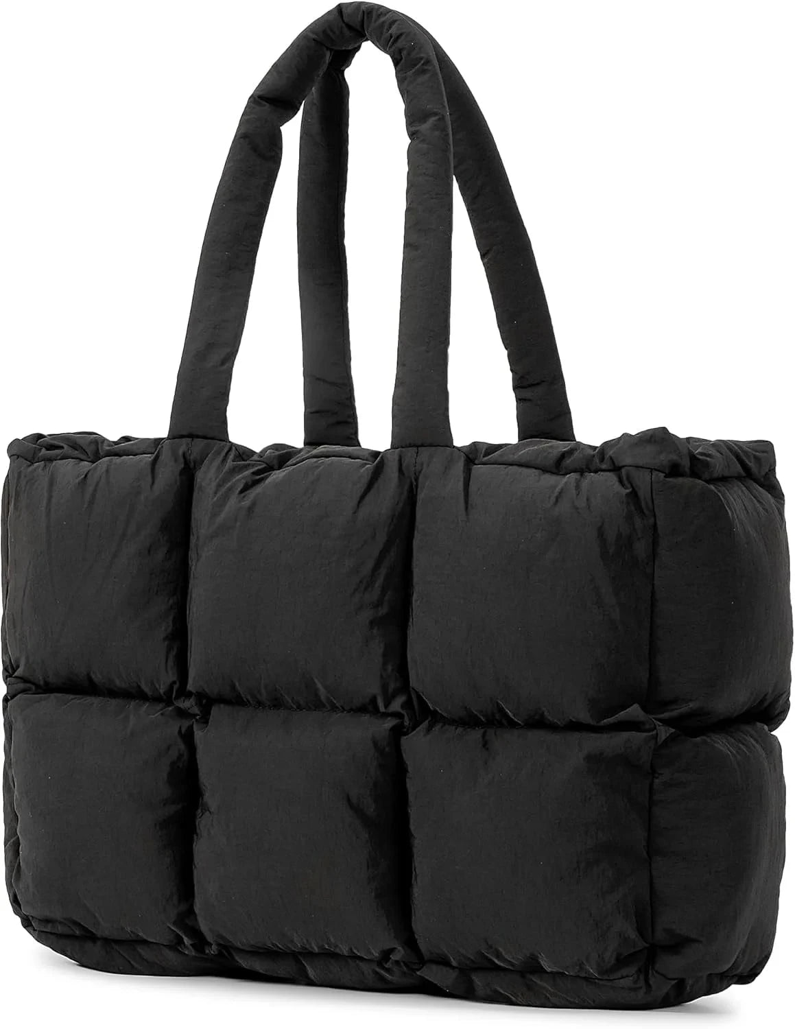 Royal Fair Custom Shoulder Tote Bag with Zipper Fashion Quilted Puffer Tote Bag Nylon