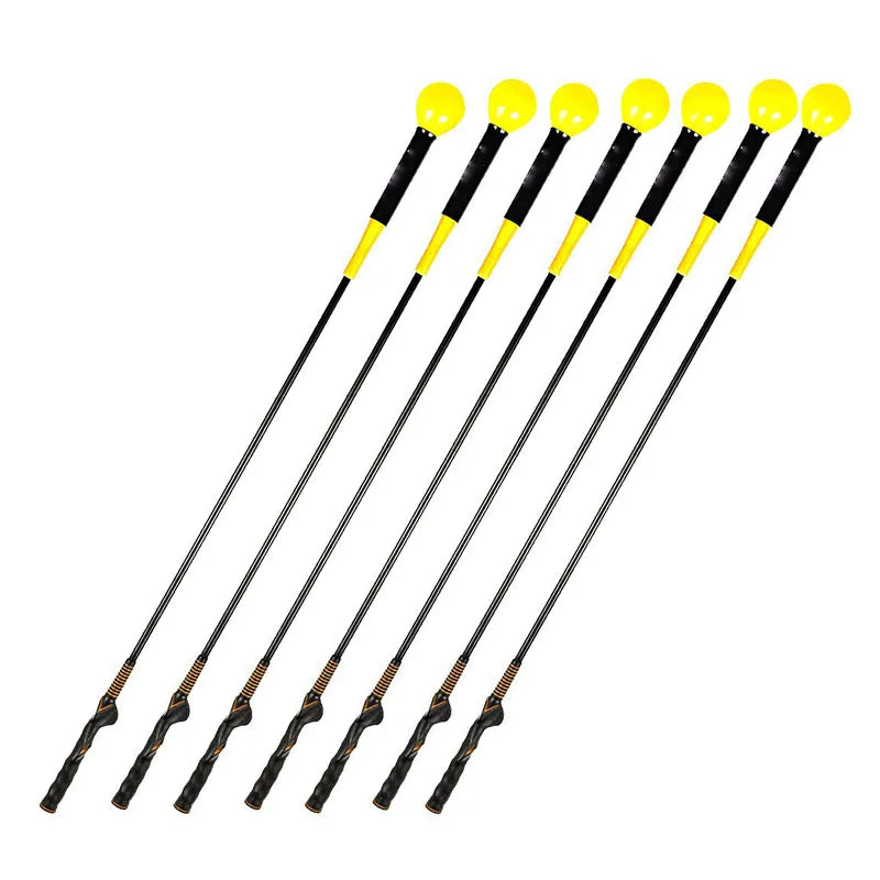 Weighted Silicone Head Golf Swing Training Rod, 40in/48in Eco-Friendly Rubber Shaft