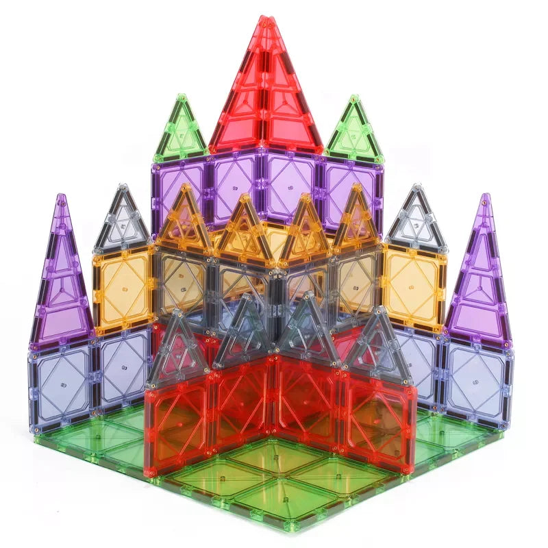 Creative Multi-Color ABS Material Montessori Educational Magnetic Tiles Magnetic Blocks