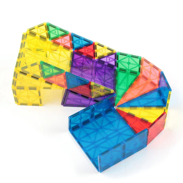 Magnetic Building Tiles 108-Piece Set, Educational Building Blocks for Kids